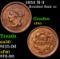 1852 N-3 Braided Hair Large Cent 1c Grades xf+