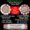 Mixed small cents 1c orig shotgun roll, 1918-d Wheat Cent, 1899 Indian Cent other end, N.F. String &