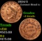 1824/2 Coronet Head Large Cent 1c Grades vf details