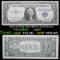 1957 $1 Blue Seal Silver Certificate Grades Gem++ CU