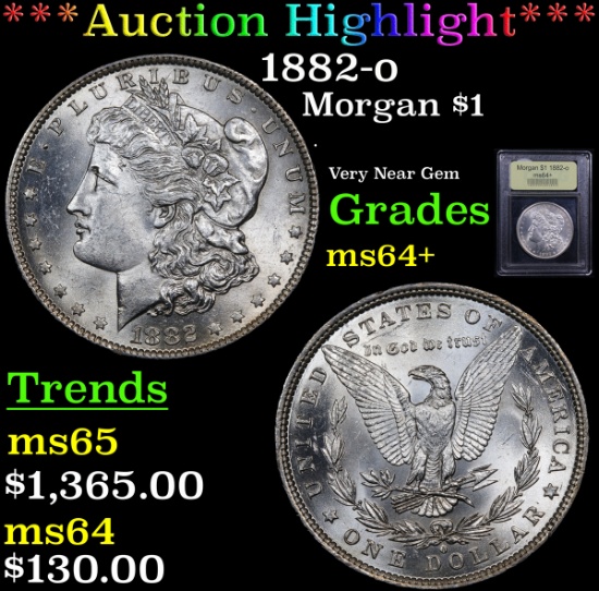 ***Auction Highlight*** 1882-o Morgan Dollar $1 Graded Choice+ Unc By USCG (fc)