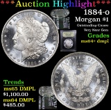 ***Auction Highlight*** 1884-o Morgan Dollar $1 Graded Choice Unc+ DMPL By USCG (fc)