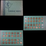 Near Complete Lincoln Cent Book 1948-1972 55 Coins Grades