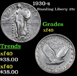 1930-s Standing Liberty Quarter 25c Grades xf