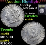 ***Auction Highlight*** 1880-p Morgan Dollar $1 Graded Choice+ Unc By USCG (fc)