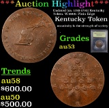 ***Auction Highlight*** Undated (ca. 1793-1795) Kentucky Token. W-8800. Plain Edge Graded Select AU