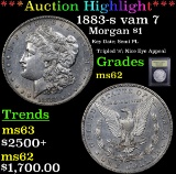 ***Auction Highlight*** 1883-s vam 7 Morgan Dollar $1 Graded Select Unc By USCG (fc)