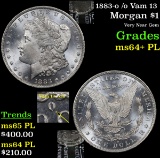 1883-o /o Vam 13 Morgan Dollar $1 Grades Choice Unc+ PL
