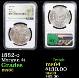 NGC 1882-o Morgan Dollar $1 Graded ms63 By NGC