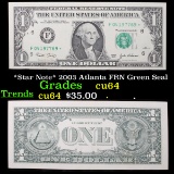 *Star Note* 2003 Atlanta FRN Green Seal Grades Choice CU