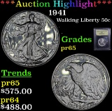 Proof ***Auction Highlight*** 1941 Walking Liberty Half Dollar 50c Graded GEM Proof By USCG (fc)