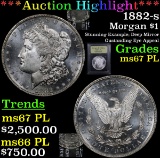 ***Auction Highlight*** 1882-s Morgan Dollar $1 Graded GEM++ PL By USCG (fc)