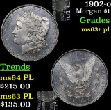 1902-o Morgan Dollar $1 Grades Select Unc+ PL