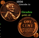 Proof 1956 Lincoln Cent 1c Grades Gem Proof Red