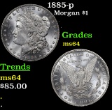 1885-p Morgan Dollar $1 Grades Choice Unc