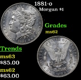 1881-o Morgan Dollar $1 Grades Select Unc