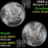 1888-o Morgan Dollar $1 Grades Select Unc DMPL