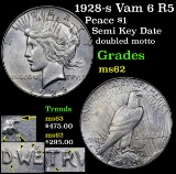 1928-s Vam 6 R5 Peace Dollar $1 Grades Select Unc