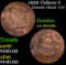 1828 Cohen-3 Classic Head half cent 1/2c Grades AU Details