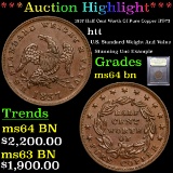 ***Auction Highlight*** 1837 Half Cent Worth Of Pure Copper HT-73 Hard Times Token 1c Graded Choice