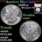 ***Auction Highlight*** 1900-p Morgan Dollar $1 Graded GEM+ Unc By USCG (fc)