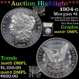 ***Auction Highlight*** 1904-o Morgan Dollar $1 Graded Choice Unc+ DMPL By USCG (fc)