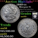 ***Auction Highlight*** 1889-cc Morgan Dollar $1 Graded Select Au+ By USCG (fc)