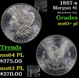 1897-s Morgan Dollar $1 Grades Select Unc+ PL