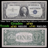*Star Note * 1957B $1 Blue Seal Silver Certificate Grades xf