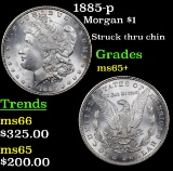 1885-p Morgan Dollar $1 Grades GEM+ Unc