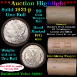 ***Auction Highlight*** 1921-p Uncirculated Morgan Dollar Shotgun Roll (fc)