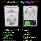 ***Auction Highlight*** NGC 1880-cc GSA Hoard Morgan Dollar $1 Graded ms65 By NGC (fc)