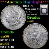 ***Auction Highlight*** 1894-o Morgan Dollar $1 Graded Choice AU/BU Slider By USCG (fc)