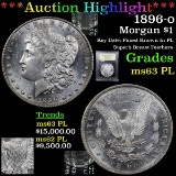 *Highlight OF Entire Auciton* 1896-o Morgan Dollar $1 Graded Select Unc PL By USCG (fc)