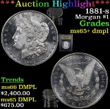 ***Auction Highlight*** 1881-s Morgan Dollar $1 Graded GEM+ DMPL By USCG (fc)