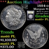 ***Auction Highlight*** 1884-o Morgan Dollar $1 Graded GEM+ PL By USCG (fc)