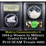 Proof ***Auction Highlight*** 1994-P Women Veterans Modern Commem Dollar $1 Graded GEM++ Proof Deep