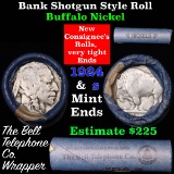 Buffalo Nickel Shotgun Roll in Old Bank Style 'Bell Telephone'  Wrapper 1924 & s Mint Ends
