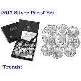 2019 United States Mint Limited Edition Silver Proof Set 8 coins