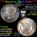***Auction Highlight*** 1878-cc Rainbow Toned Morgan Dollar $1 Graded GEM+ DMPL By USCG (fc)