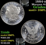 1884-o Morgan Dollar $1 Grades Select Unc+ DMPL