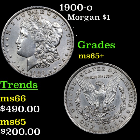 1900-o Morgan Dollar $1 Grades GEM+ Unc