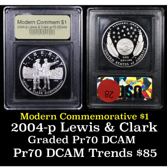 Proof 2004-P Lewis & Clark Modern Commem Dollar $1 Graded GEM++ Proof Deep Cameo By USCG