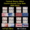Group of 4 United States Mint Uncirculated Coin Sets In Original Government Packaging 1999-2002 80 c