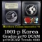 Proof 1991-P Korean War Modern Commem Dollar $1 Grades GEM++ Proof Deep Cameo