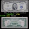 1953A $5 Blue Seal Silver Certificate Grades xf