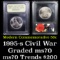 1995-S Civil War Modern Commem Half Dollar 50c Grades ms70, Perfection