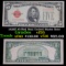 1928F $5 Red Seal United States Note Grades vf+.