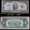*Star Note* 1953 $2 Red Seal United States Note Grades vf+