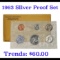 1963 Silver Proof Set in Original mint packaging 5 coins Grades